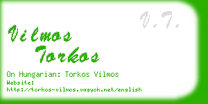 vilmos torkos business card